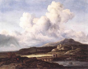 El paisaje del rayo de sol Jacob Isaakszoon van Ruisdael Pinturas al óleo
